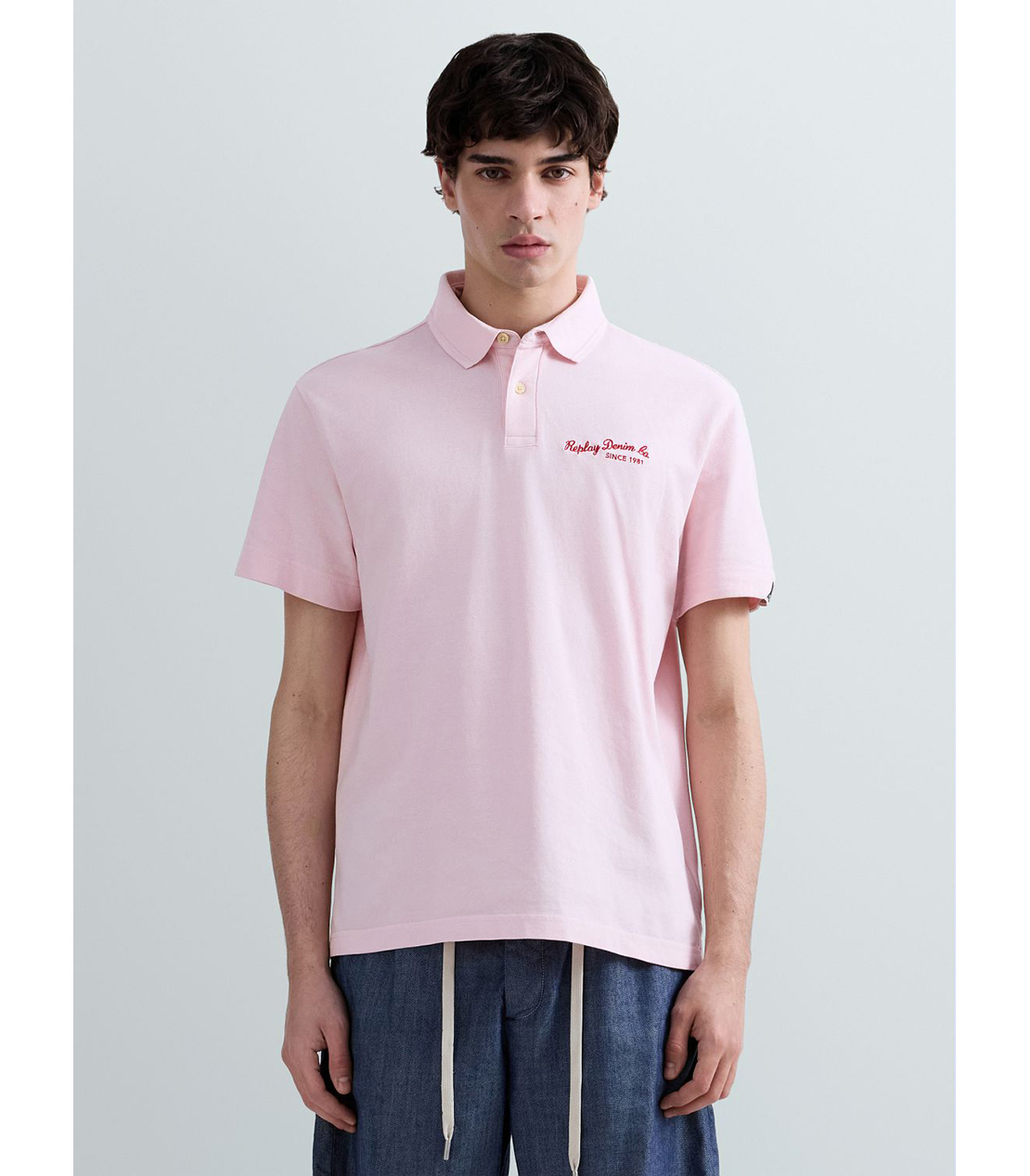 コットンピケポロシャツ